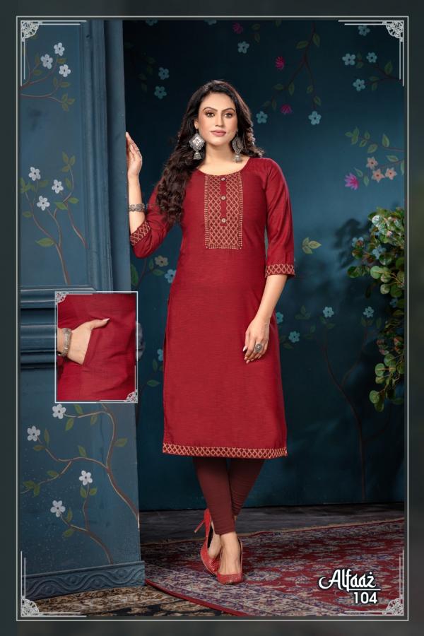 Trendy Alfaaz Vol 1 Rayon Designer Kurti Collecttion